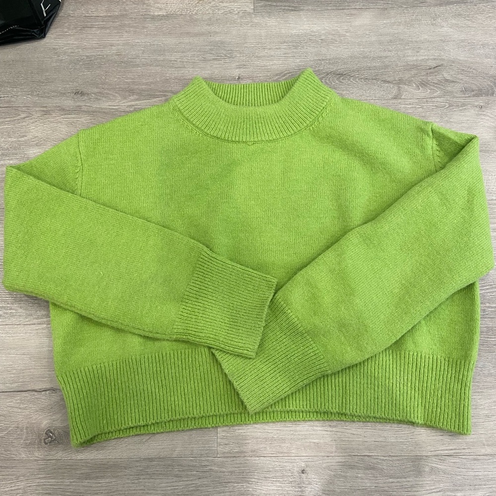 Like green turtleneck
